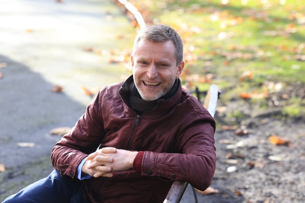 Paul Nolan (52), head of marketing at RCSI on St Stephen's Green, survived a heart attack while out running in early December 2022.  Photograph: Nick Bradshaw