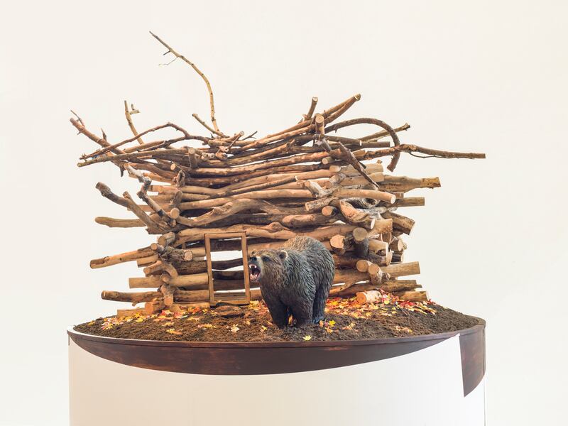 David Mach's maquette for a sculpture. Photograph: Karen Murat