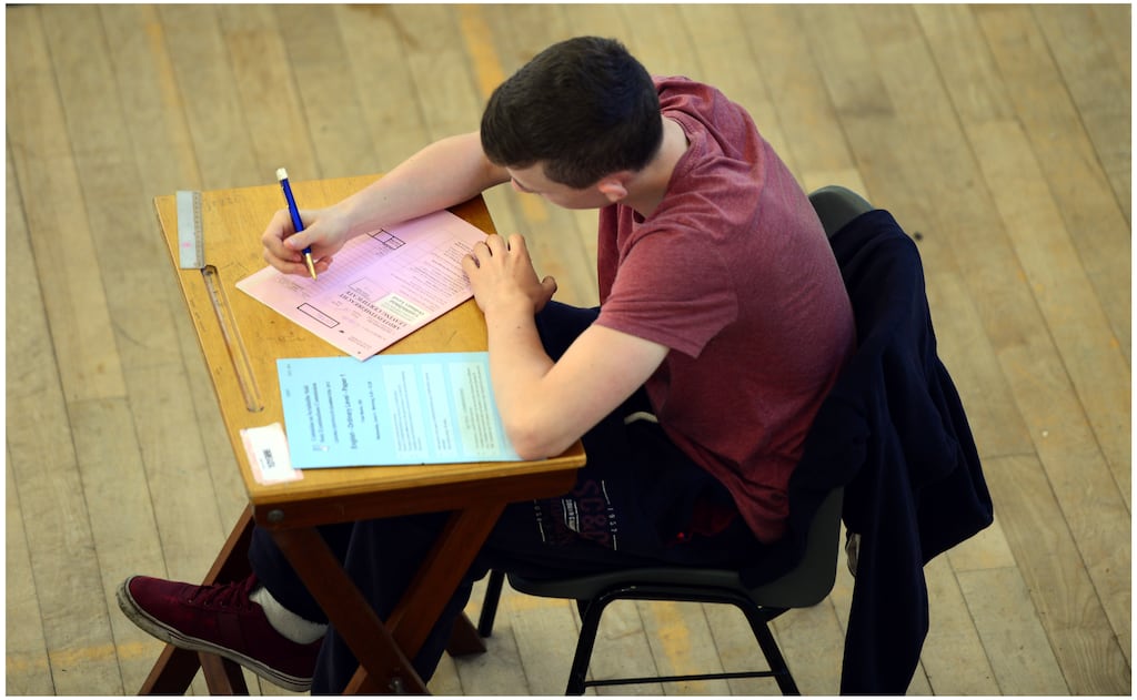 Junior Cycle students sat the business studies exam on Monday afternoon. File photograph: Bryan O'Brien
