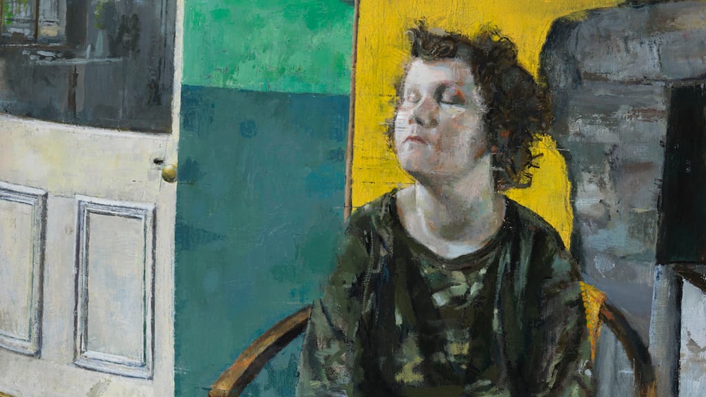 Zurich Portrait Prize 2020: a detail from Portrait of a Boy, Morning by Aidan Crotty