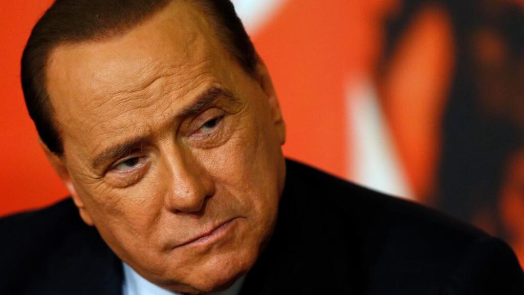 Italy’s former prime minister Silvio Berlusconi attends a news conference in Rome in this November 25th  2013 file photo. An Italian court ruled that Berlusconi should serve a one-year sentence for tax fraud doing community service. Phoitograph: Alessandro Bianchi/Files/Reuters