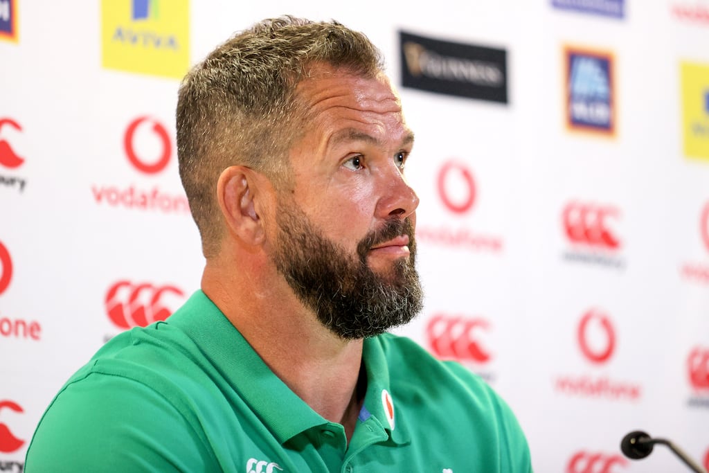 Ireland head coach Andy Farrell. Photograph: Laszlo Geczo/Inpho