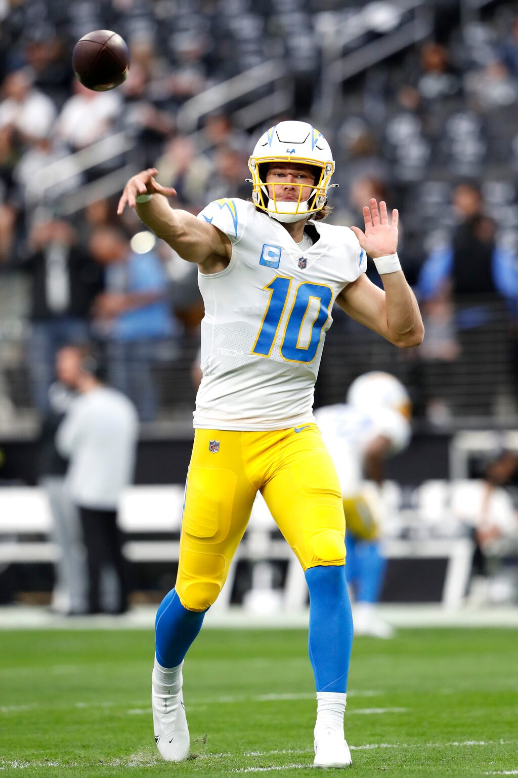 Justin Herbert of the Los Angeles Chargers. Photograph: Steve Marcus/Getty