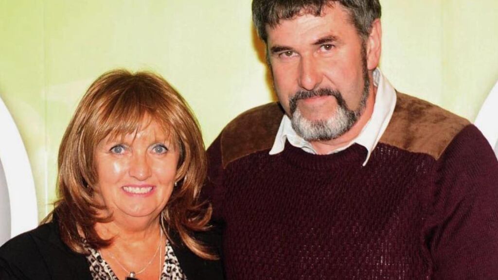Photograph of Tom Ruttle and Julia Holmes, who is alleged to have also used the name Croen Ruttle, at The Blas na h-Éireann Irish Food Awards at The Dingle Food Festival in Dingle, Co Kerry, in 2013. Photograph: MacMonagle