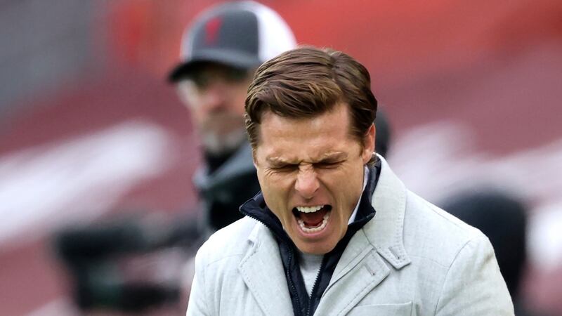 After beating Liverpool last weekend, Scott Parker’s Fulham welcome Man City to Craven Cottage. Photograph: Clive Brunskill/EPA