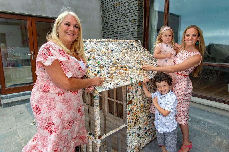 Allegra Benitah with mother Vanessa Feltz and children Neroli (2) and Zeke (4). Photograph: Michael Mac Sweeney/Provision