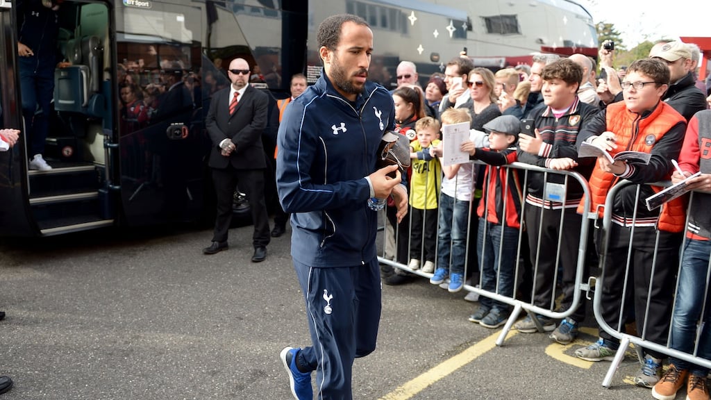 Tottenham Hotspur’s Andros Townsend has been axed from the first team squad. Photograph: Adam Davy/PA