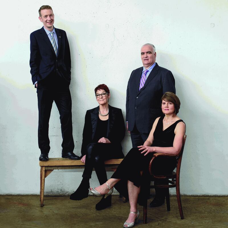 Tiernan Brady, Ailbhe Smyth, Noel Whelan and Sandra Irwan Gowran. Photographs: Paul McCarthy/GCN