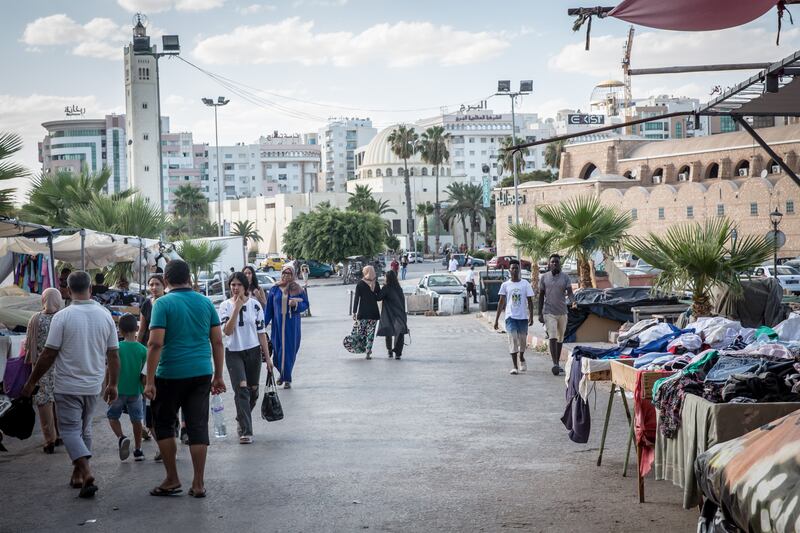 The market in Sfax. Photograph: Sally Hayden