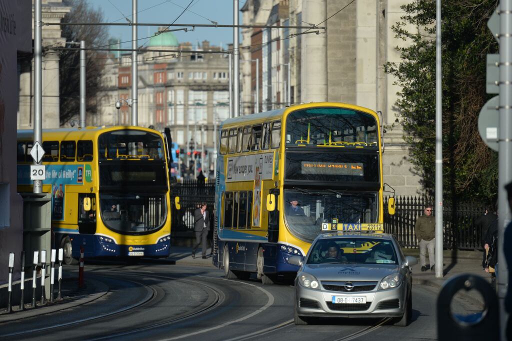 College Green: Dublin is a notoriously crooked city, in the architectural sense at least. Photograph: Getty Images