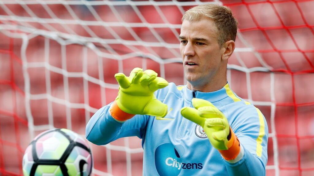 Sam Allardyce has said Joe Hart will definitely be in the England squad despite being dropped by new Manchester City manager Pep Guardiola. Photograph: Reuters