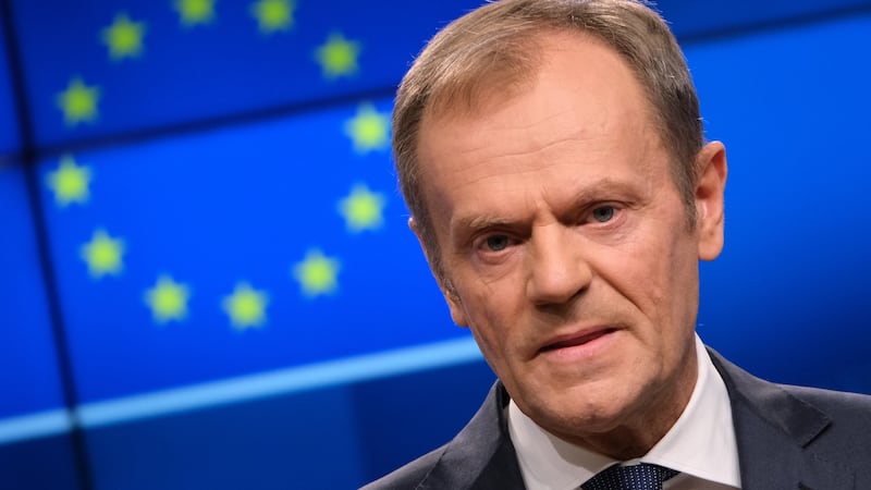 People opposing the Brexit backstop without coming up with a realistic alternative support the return of an Irish Border, European Council president Donald Tusk has said. File photograph: Sean Gallup/Getty Images.