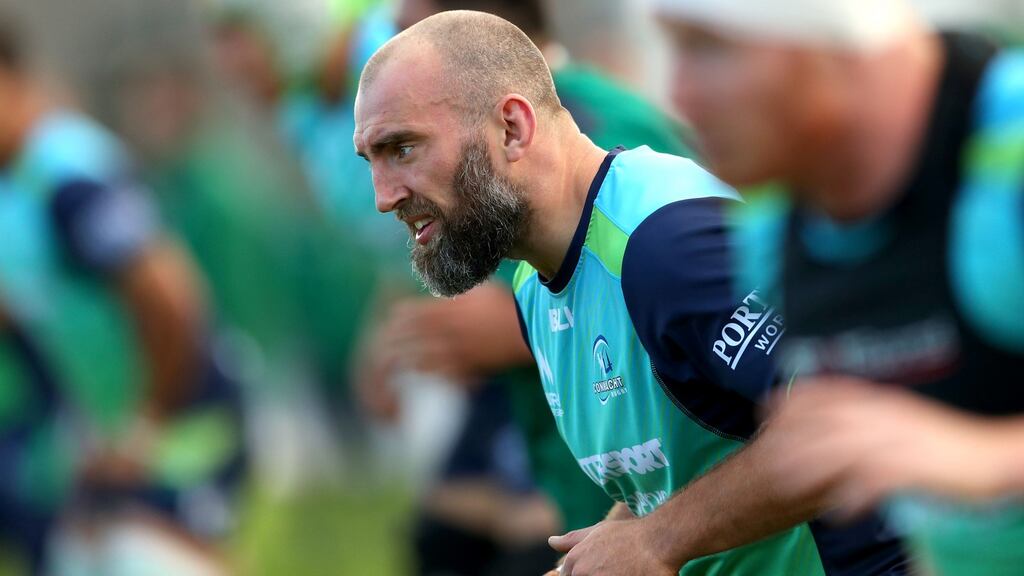 John Muldoon will captain Connacht for their Pro14 clash with Munster at the Sportsground in Galway on Friday night. Photo: James Crombie/Inpho