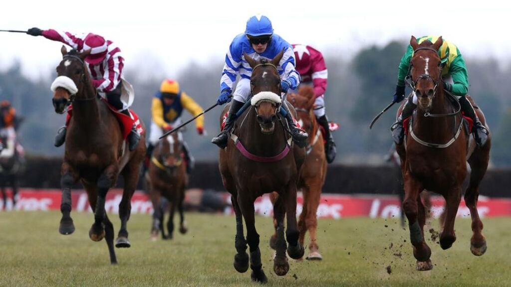 Liberty Counsel with jockey Ben Dalton on their way to Grand National success on Monday. Photograph: Julien Behal/PA