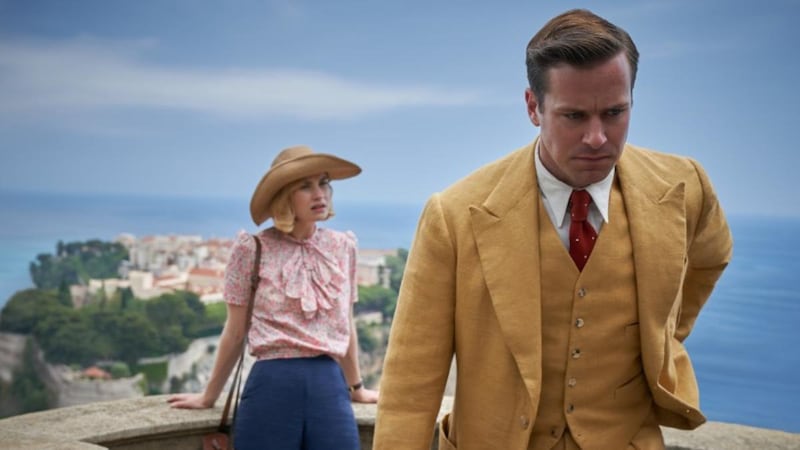 Lily James in Armie Hammer in Rebecca