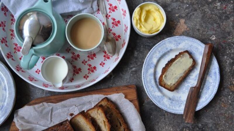 Lilly Higgins’s banana bread with a black pepper streusel topping.