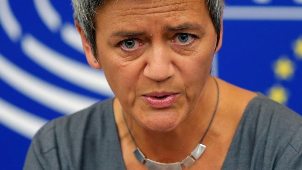 Visiting Washington today, European Competition Commissioner Margrethe Vestager is trying to walk the line - saying she is not unfairly targeting US companies, but also hinting that more investigations may be to come. (Photograph: Vincent Kessler/Reuters)