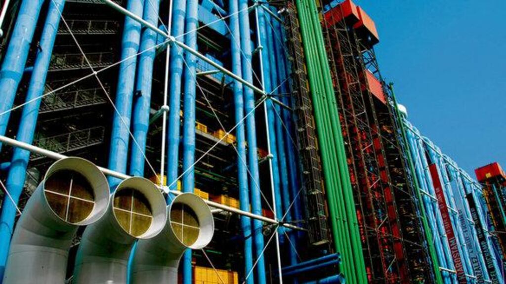 The Centre Pompidou in Paris: 'a building for culture that looked like a machine'. photographs: getty and lilliput press