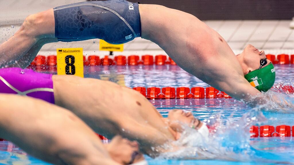 Shane Ryan broke an Irish record in the heats of the 50m breaststroke in London. Photograph: Inpho