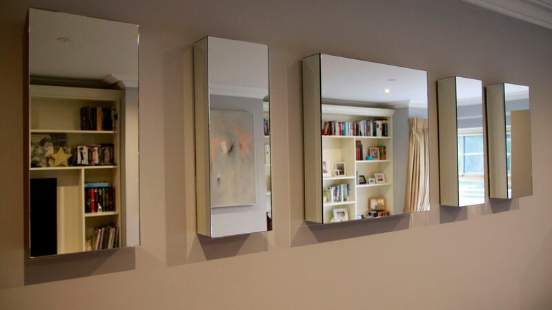 The ‘Bar Code’ mirrors were a wedding gift. Photograph: Nick Bradshaw