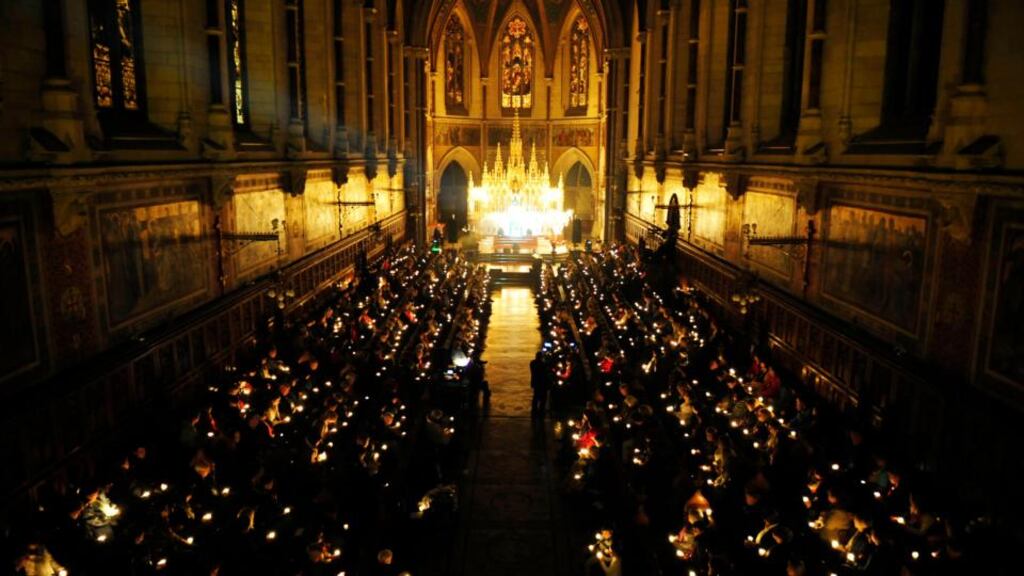 Last December’s annual Console service of light in St Patrick’s chapel in Maynooth College. Console chief executive Paul Kelly said the research findings published in the British Medical Journal accurately reflected the experience of people working in the area here. Photograph: Aidan Crawley