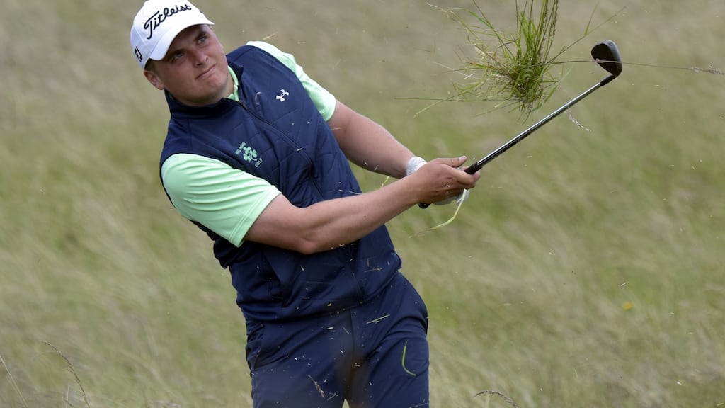 Cork golfer James Sugrue progressed to the 36-holes British Amateur Championship final against Scotland’s Euan Walker. Photograph: Pat Cashman