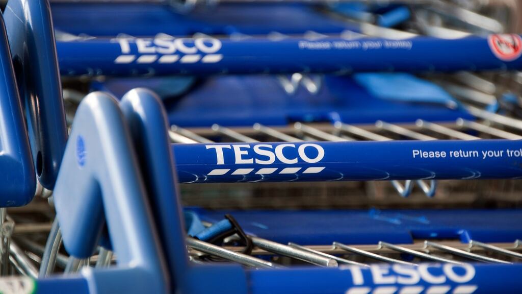 Tesco: its results are out on Wednesday.  Photograph: EPA/WILL OLIVER