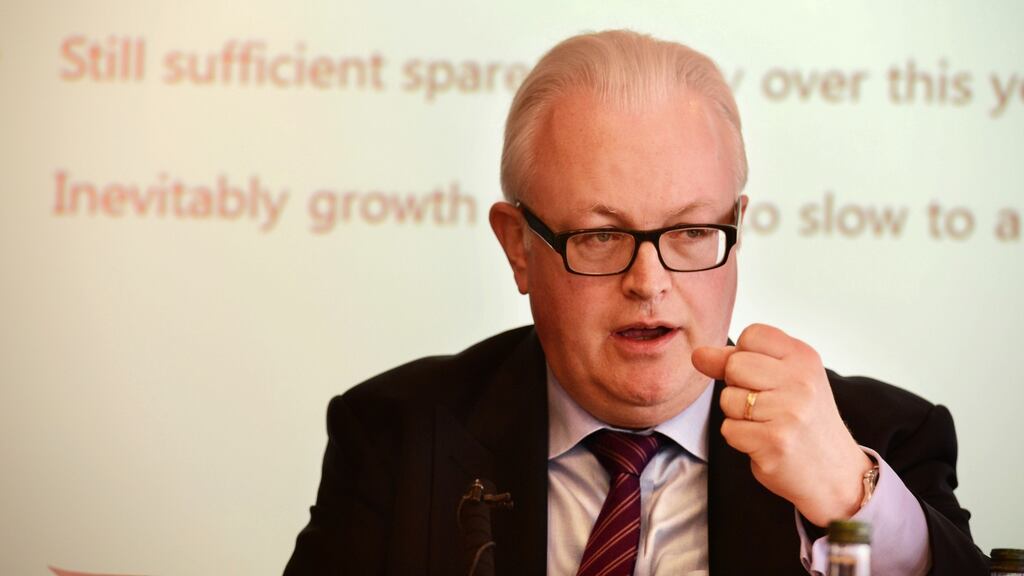 Central Bank chief economist Gabriel Fagan: said “adverse consequences” might be expected if there was considerable political uncertainty after the General Election. Photograph: Cyril Byrne