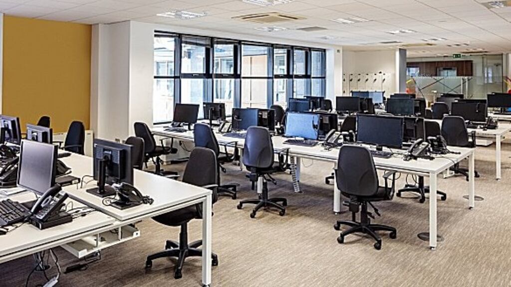 ‘I saw four people coming and going . . . if people are being pressurised to come into the office, it isn’t here.’ File photograph: Getty