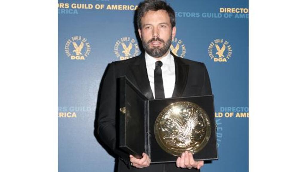 Actor-turned-filmmaker Ben Affleck won the top honour from his peers at the Directors Guild of America last night for the movie Argo. Photograph: Getty Images.