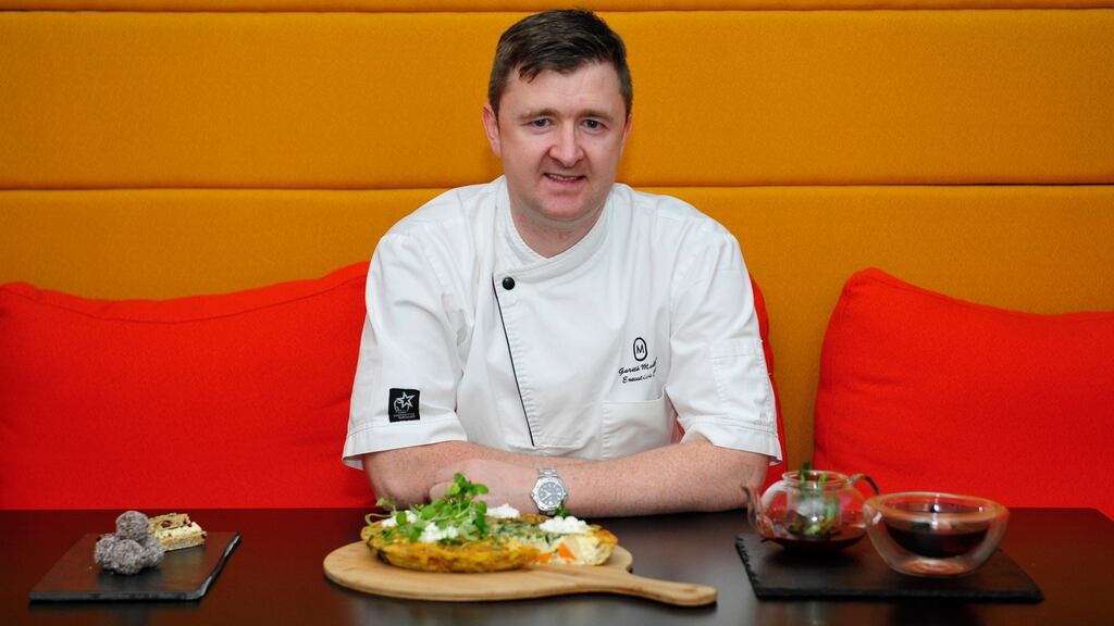 Gareth Mullins, executive chef at The Marker hotel in Dublin: ‘Healthy food doesn’t mean bland food.’ Photograph: Aidan Crawley