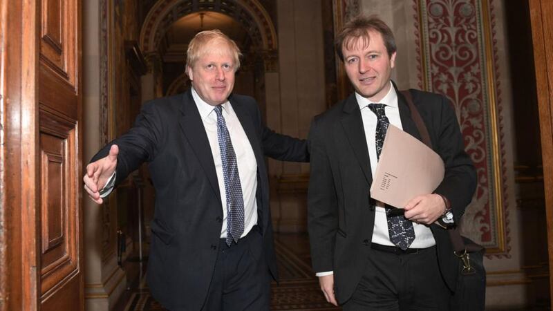 Nazanin Zaghari-Ratcliffe: Foreign Secretary Boris Johnson with Richard Ratcliffe at the Foreign Office in London. Photograph: Stefan Rousseau/PA Wire