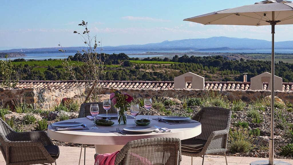 Château Capitoul's villas have views over the vines towards the Pyrenees