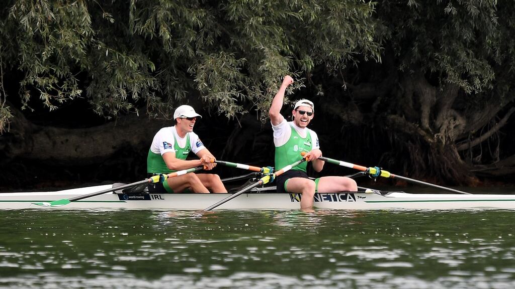 Ireland’s Ronan Byrne (right) will contest the A final in Greece.