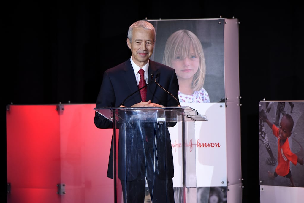 Johnson & Johnson chief executive Joaquin Duato warned that US tariffs on the pharmaceutical industry could lead to shortages of medicines. Photograph: Noam Galai/Getty Images