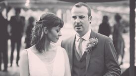 Our Wedding Story:  falling for each other at the waterfall