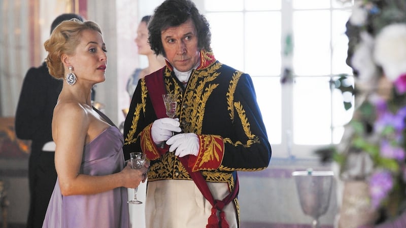 Scheming: Stephen Rea with Gillian Anderson in the BBC adaptation of War & Peace