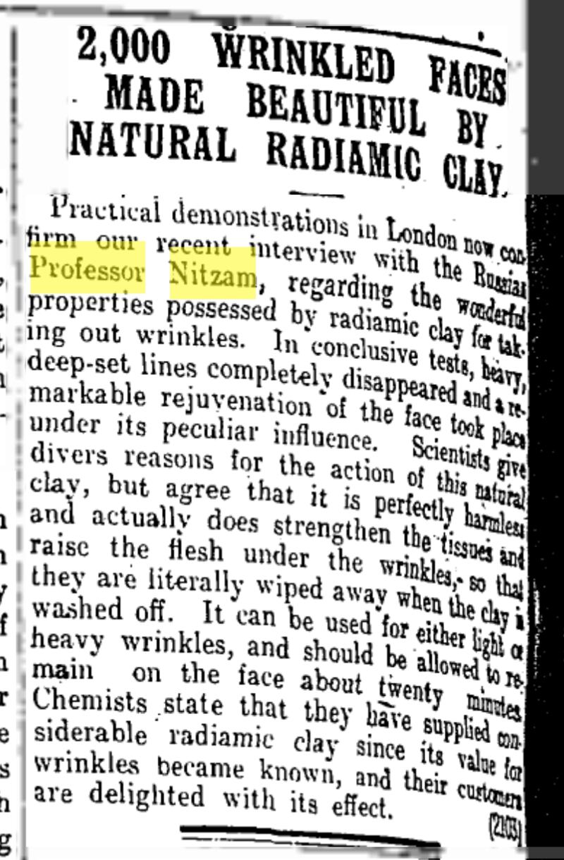 The story that appeared in the news section of The Irish Times in 1913