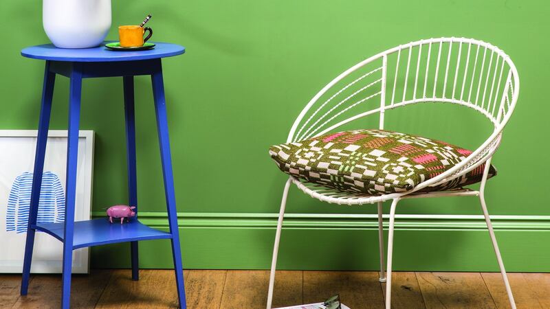 Paint is an easy to way to tranform plain walls.Walls: Pitch Blue No.220 Estate Emulsion and Calke Green No.34 Estate Emulsion from Farrow & Ball