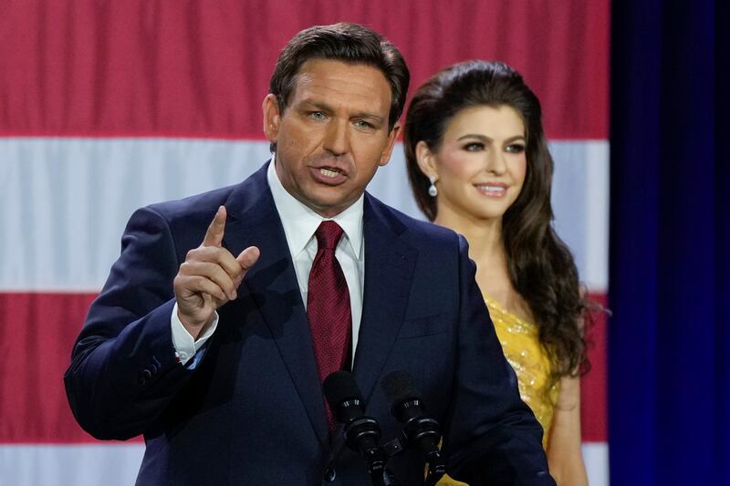 Ron DeSantis was a significant winner in one of the country’s largest red states. Photograph: Rebecca Blackwell/AP