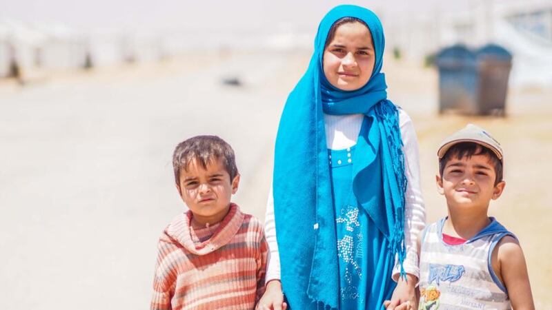 Azraq refugee camp in Jordan. Photograph: UNHCR/ M Hawari/ Ruadhán Mac Cormaic