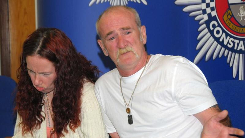 Mick Philpott and wife Mairead speak to the media at Derby Conference Centre last June after their six children died in a fire at their house. Photograph: Rui Vieira/PA Wire
