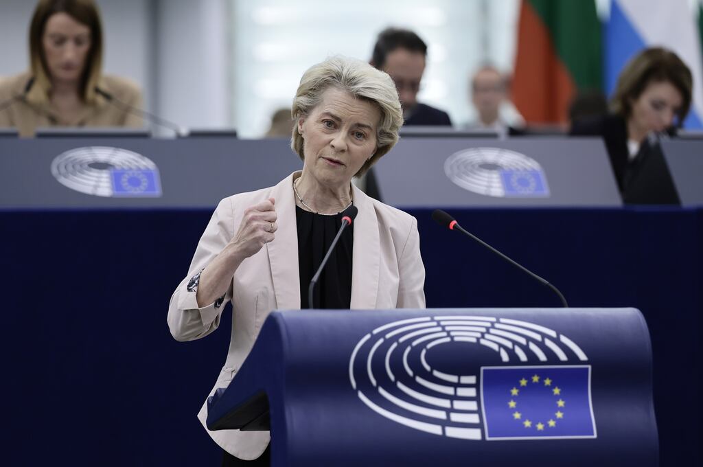 European Commission President Ursula von der Leyen: Europe will need to find funds to increase defence and security. Photograph: Ronald Wittek/EPA