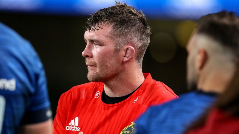 Munster’s Peter O’Mahony dejected after the game. Photograph: Inpho