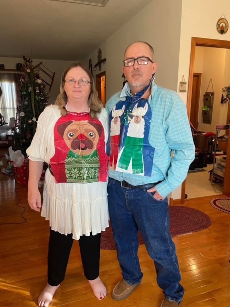 Donna Hughes-Brown with husband Jim Brown.