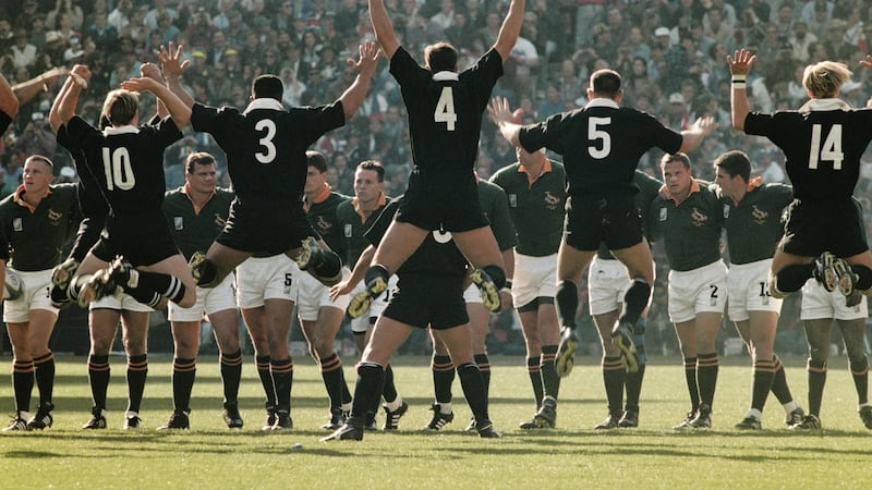 New Zealand said many of their players had suffered food poisoning ahead of the 1995 Rugby World Cup final. Photo: Getty Images
