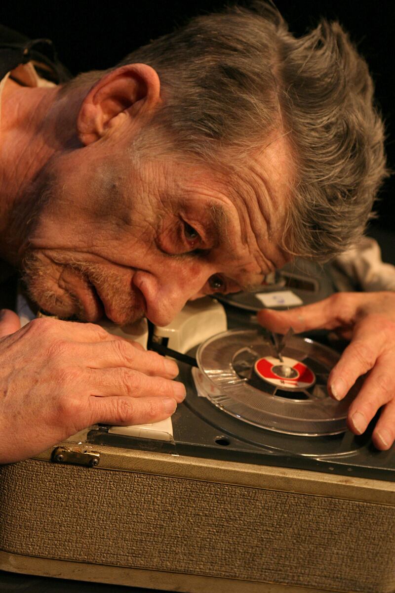 Krapp's Last Tape: John Hurt. Photograph: Anthony Woods/Gate Theatre digital archive/University of Galway