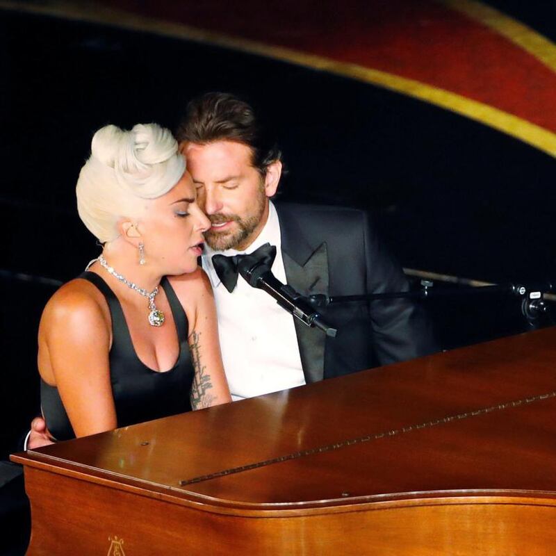 Oscars 2019: Lady Gaga and Bradley Cooper. Get a room, guys. Photograph: Mike Blake/Reuters