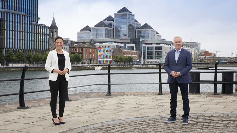 Ella McSweeney and Richard Curran in Open for Business