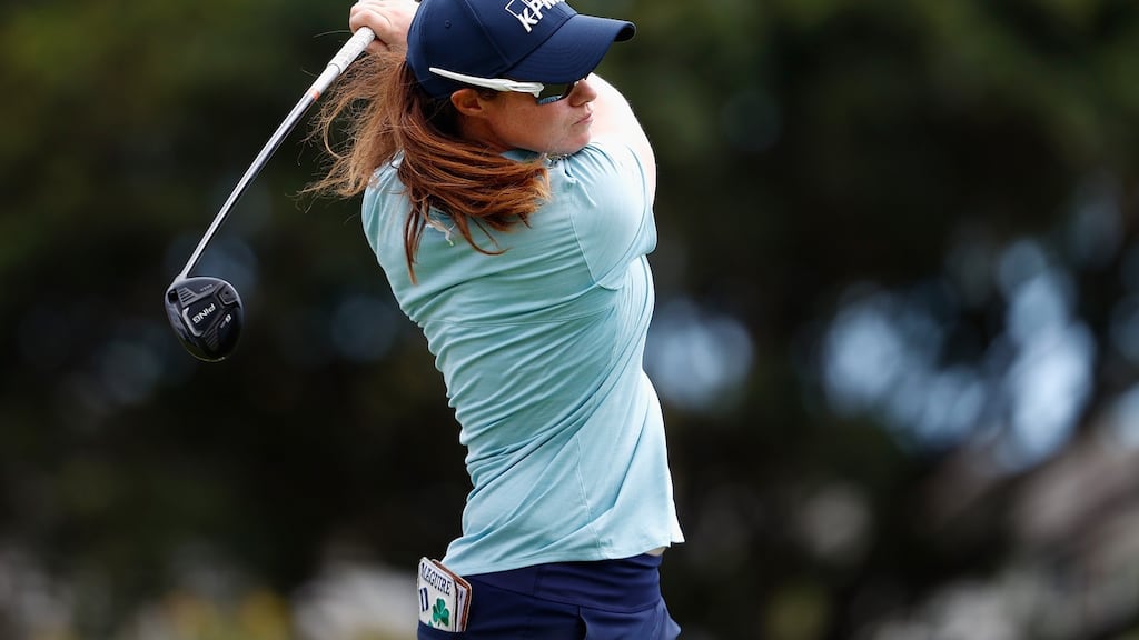 Leona Maguire of Ireland plays a tee shot on the 11th hole during the third round of the LPGA LOTTE Championship at Kapolei Golf Club in Kapolei, Hawaii. Photo: Christian Petersen/Getty Images